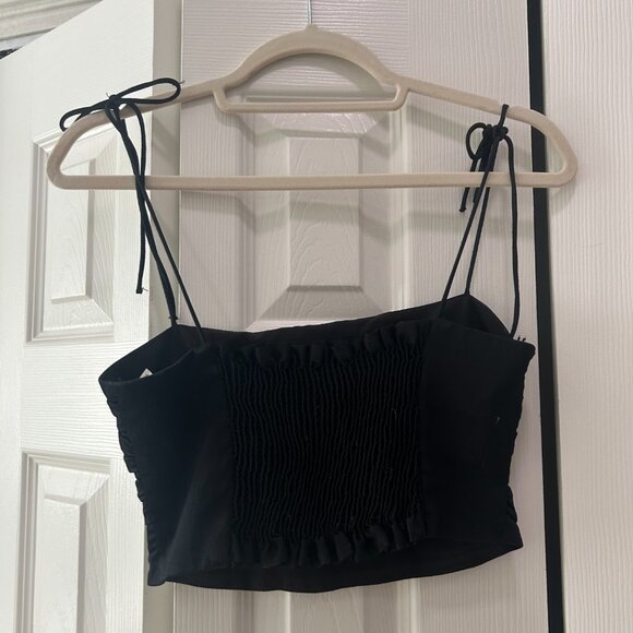 Abercrombie Strappy black crop top - Picture 2 of 2